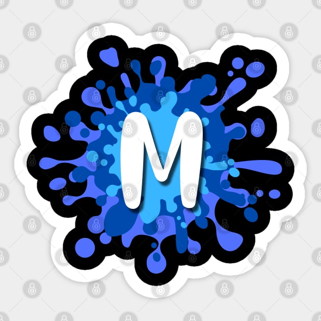 Letter M Sticker by HiCuteVision